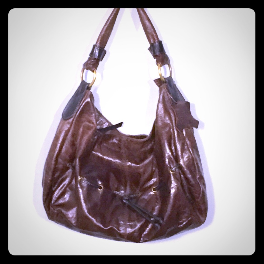Nina Bassi Brown Leather Bag